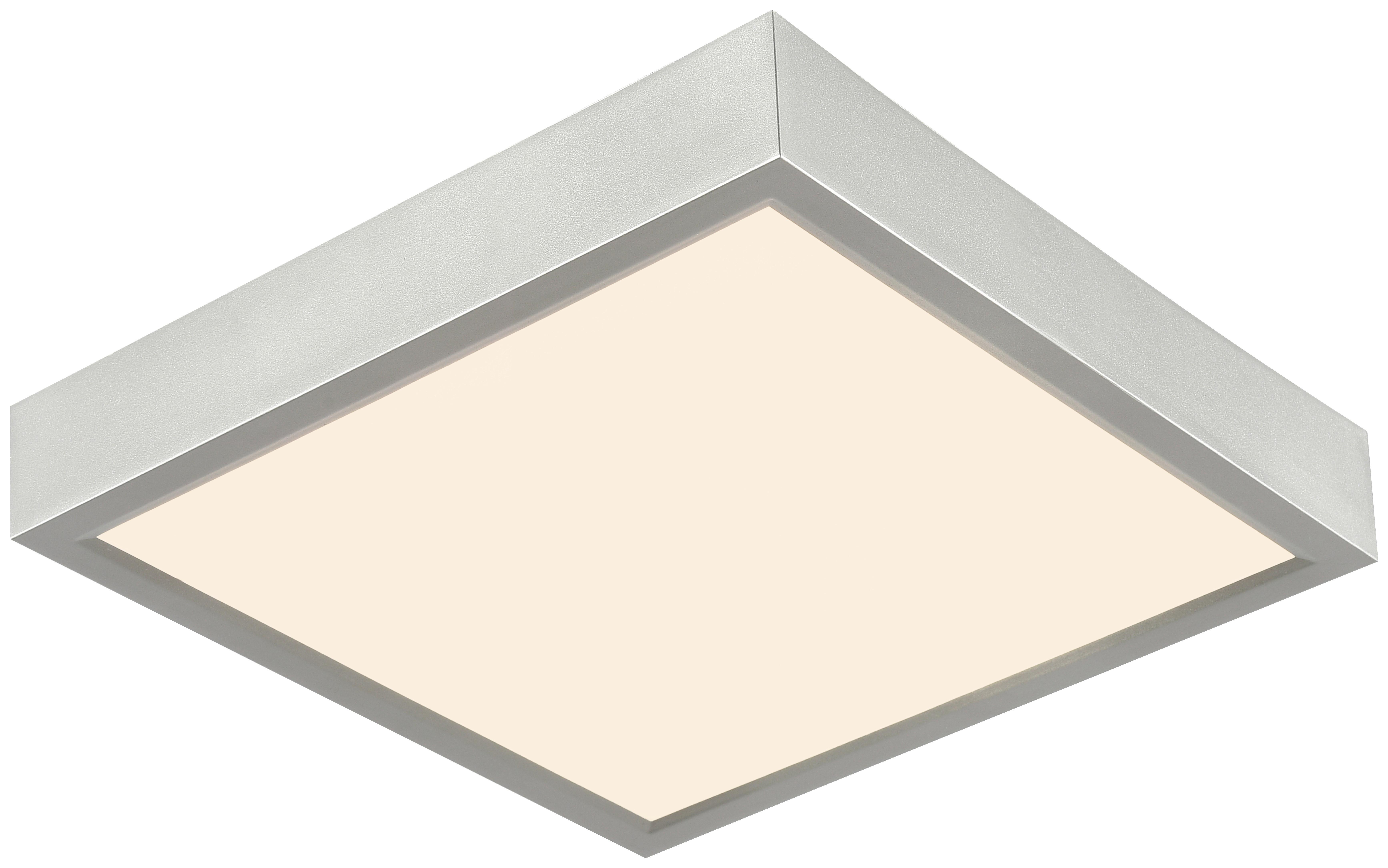 Stropní Led Svítidlo Fridolin2 17/17cm, 10 Watt - barvy stříbra, Romantický / Rustikální, plast (17/17/3,6cm) - Modern Living