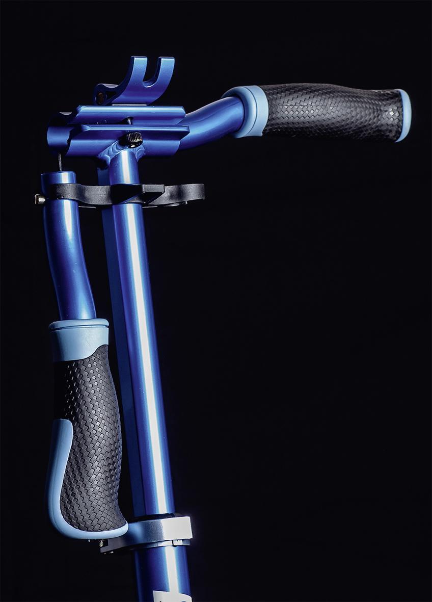 Kinder-scooter Six Degrees, Blau, Ø 205 Mm, Klappbar - Blau, Basics, Metall (93,5/34,5/102cm)