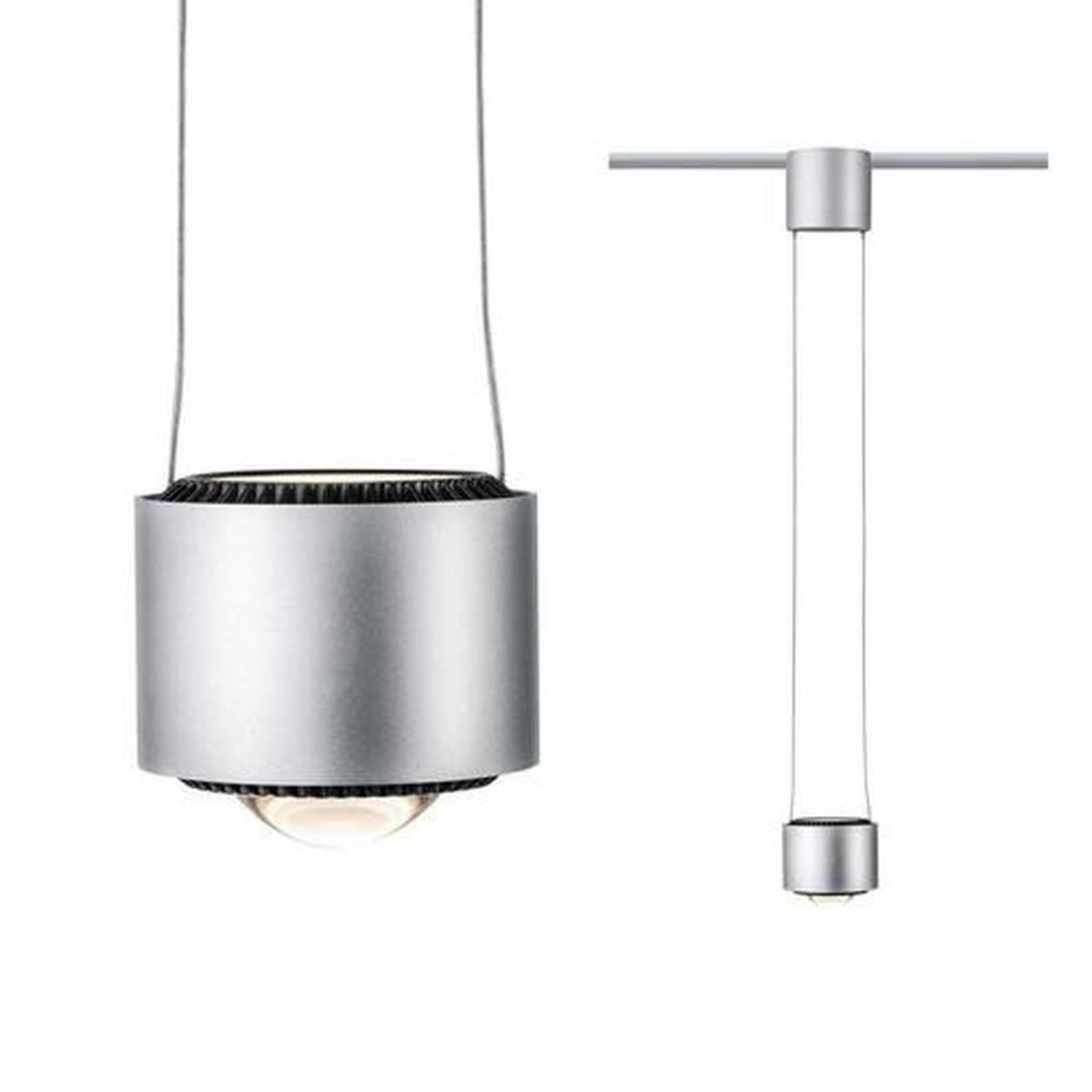 Schienensystem Urail Hängeleuchte 95520 Aldan - Chromfarben/Schwarz, Basics, Kunststoff/Metall (9,8/8,5cm) - Paulmann