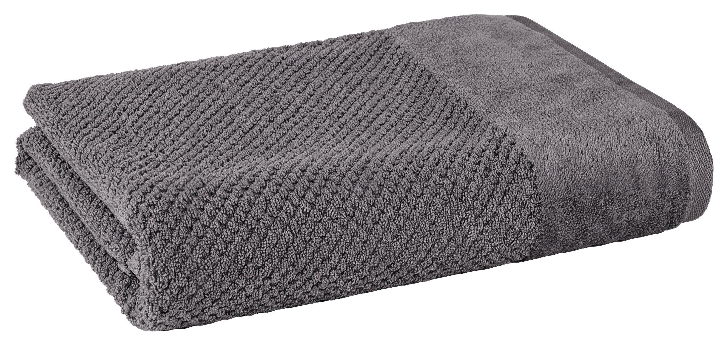 DUSCHTUCH Welle 70x140 cm Anthrazit