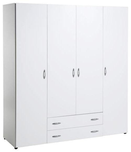 Nyílóajtós Szekrény Base 4 - Tölgyfa/Fehér, konvencionális, Faalapú anyag (161/176/53cm) - P & B