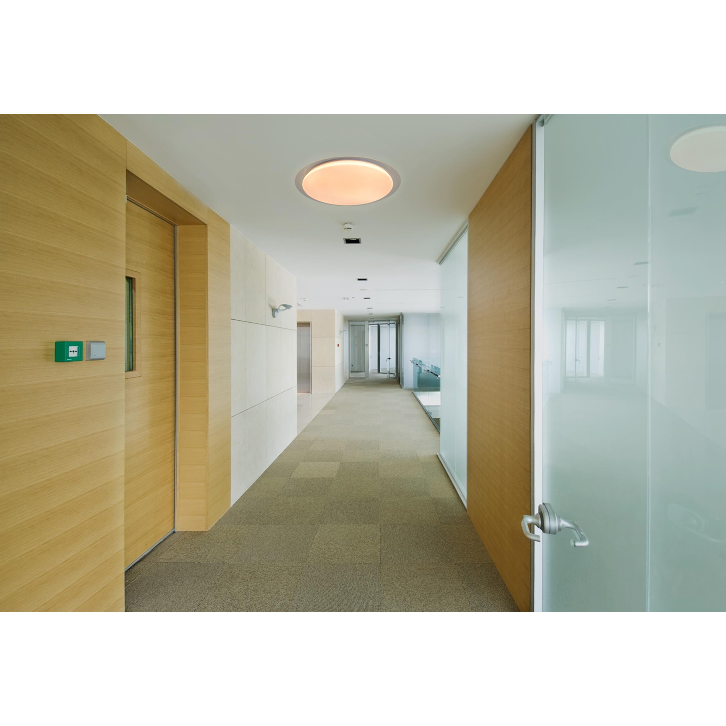 LED-Deckenleuchte Locarno Ø 46 cm mit Farbtemperaturwechsler - Klar/Weiß, Basics, Kunststoff/Metall (46/7cm) - Näve