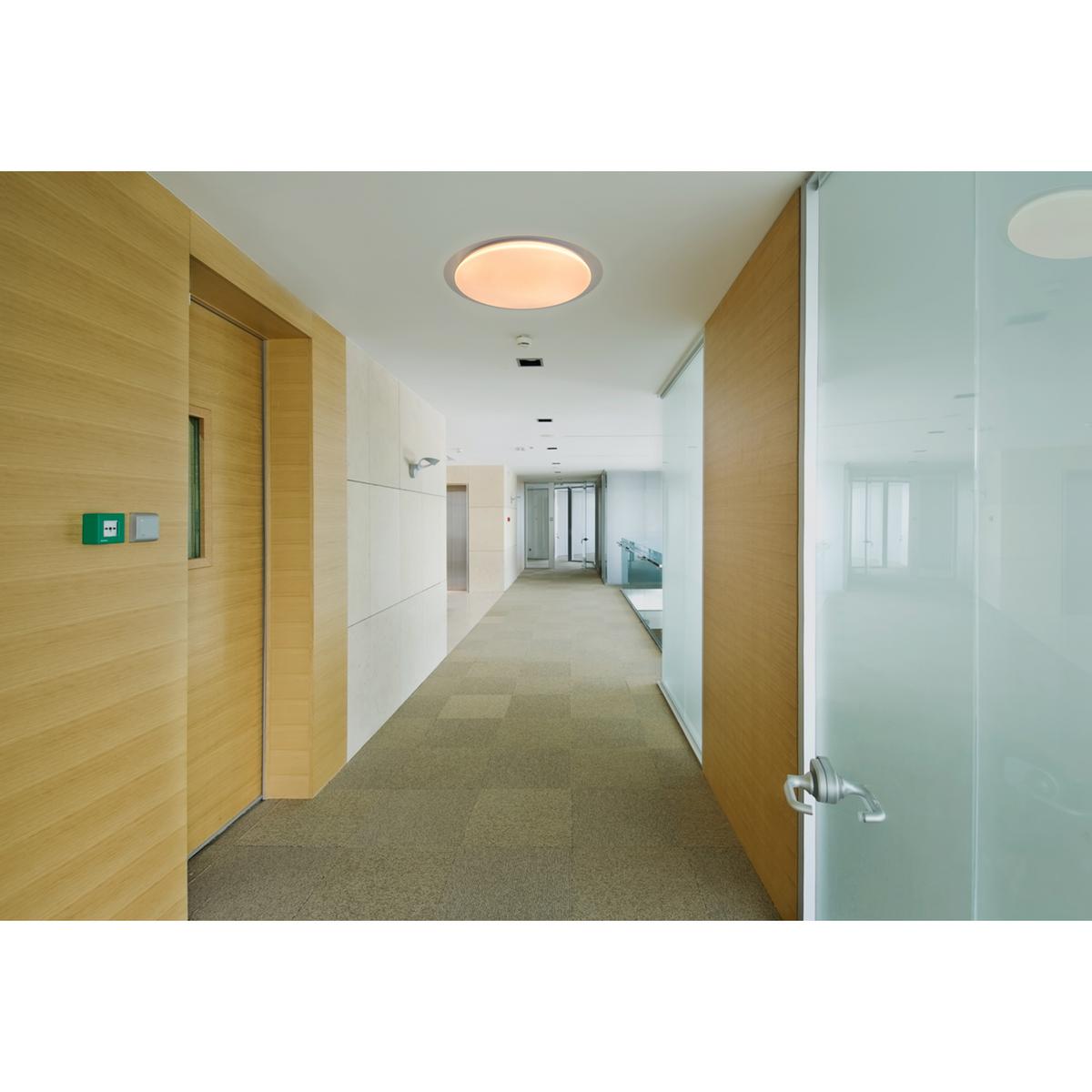 Led-deckenleuchte Locarno Ø 46 Cm Mit Farbtemperaturwechsler - Klar/Weiß, Basics, Kunststoff/Metall (46/7cm) - Näve