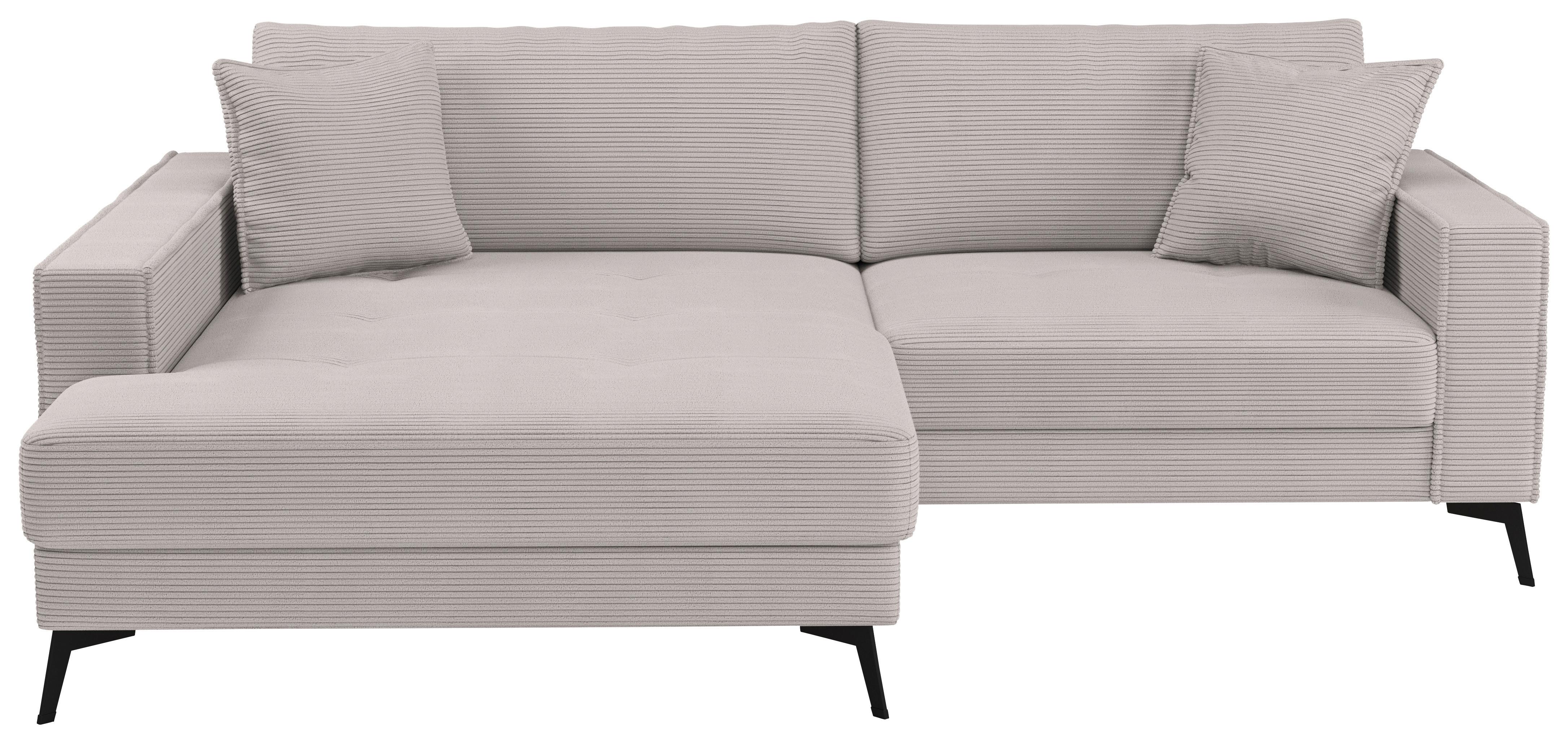 Ecksofa Ted Graubraun S: 174x228 cm