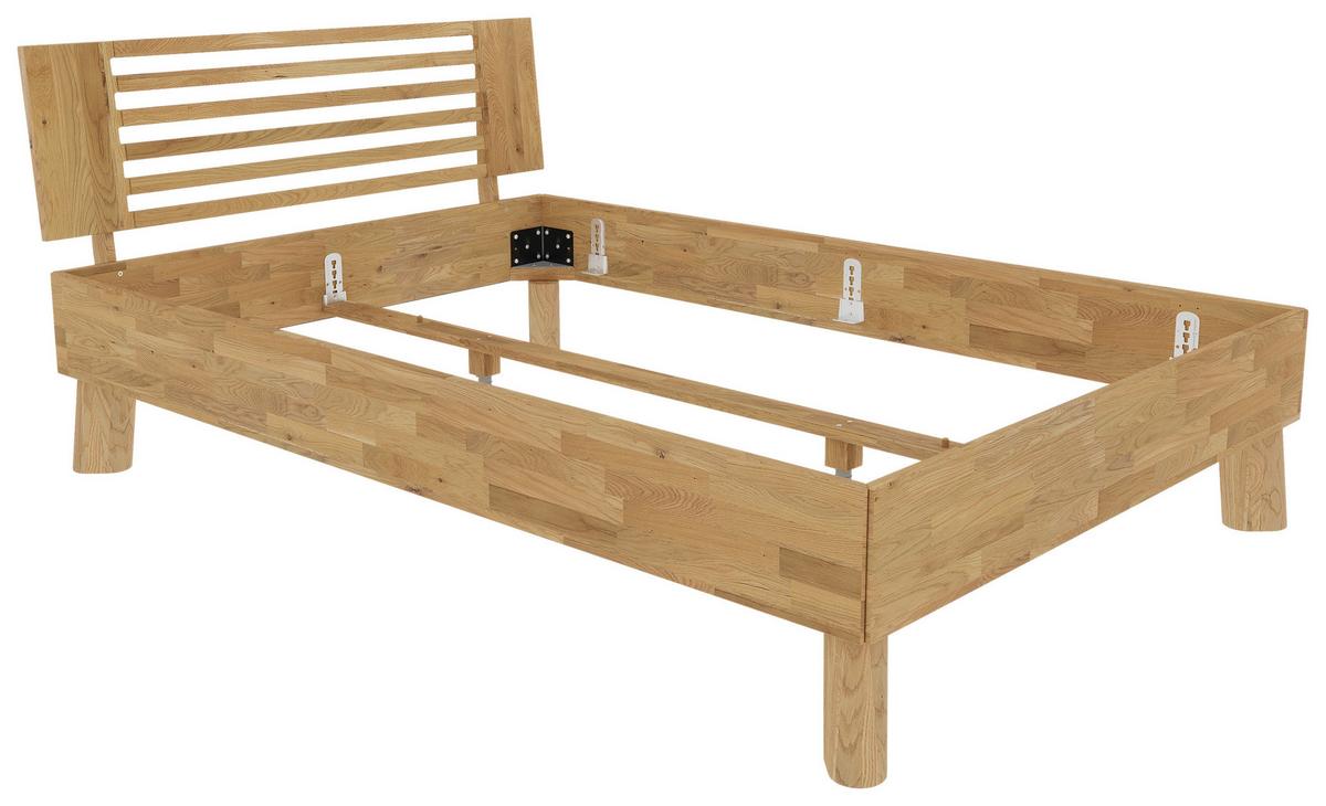 Bett Como Naturfarben /Wildeiche 140x200cm - Wildeiche/Naturfarben, MODERN, Holz (140/200cm) - MID.YOU