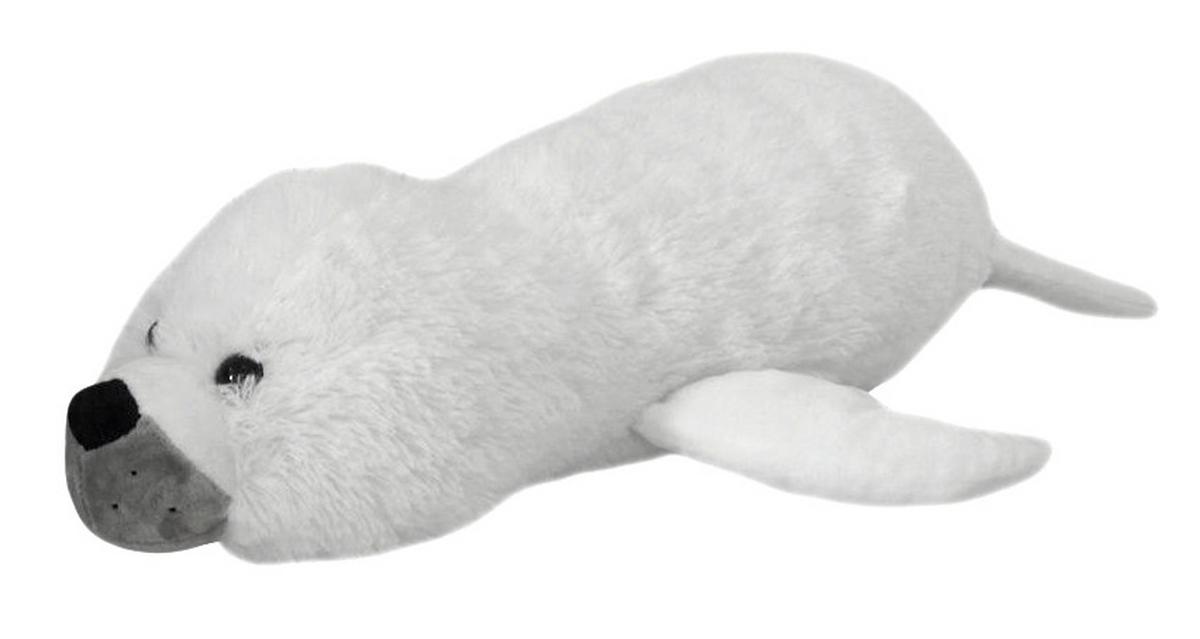 Plüschtier Robbe - Weiß, Trend, Textil (50cm)