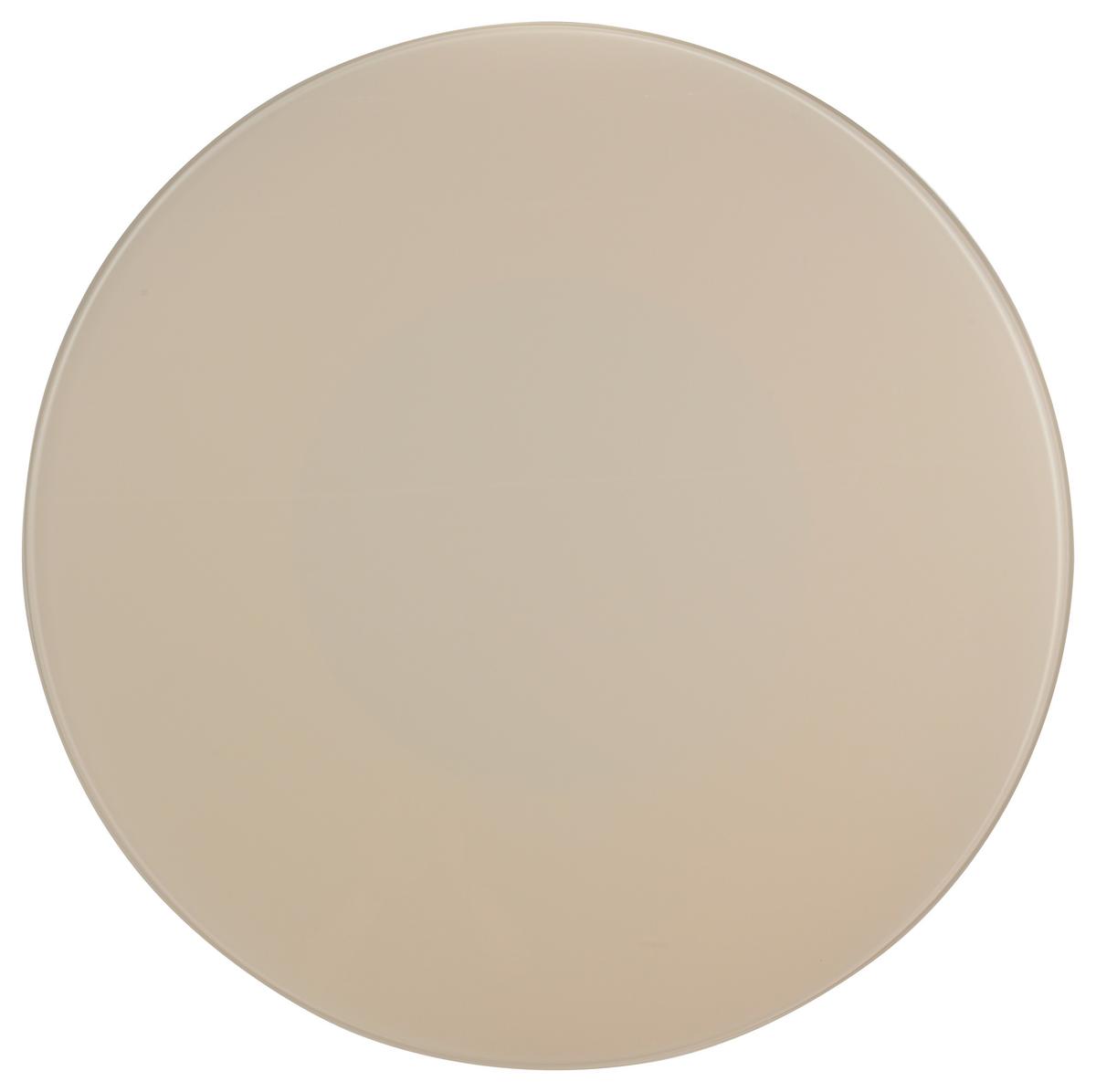 Esstisch Tivoli Beige L: 120 cm - Beige, MODERN, Glas/Holzwerkstoff (120/120/75cm) - MID.YOU