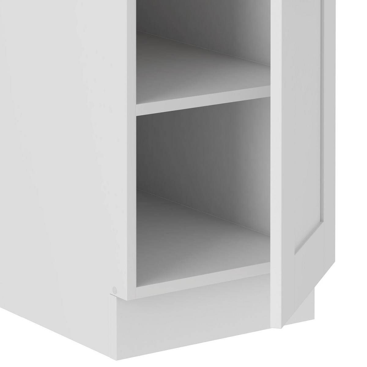 Küchenunterschrank Luisa B: 40 Cm Weiß Mit Lade - Weiß/Eiche Artisan, ROMANTIK / LANDHAUS, Holzwerkstoff (40/86/60cm) - Ondega