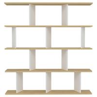 Regal Jorin Standregal - Eichefarben/Dunkelgrau, Design, Holzwerkstoff (130/137/25cm) - Livetastic