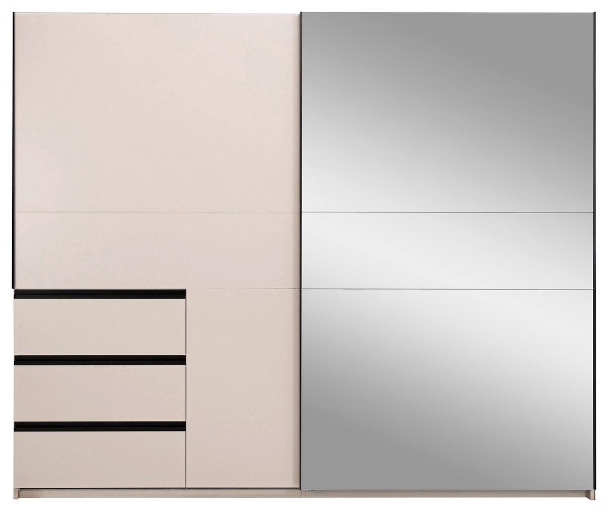 SCHIEBETÜRENSCHRANK Wilma Kaschmir B: 250cm - Kaschmir, MODERN, Holzwerkstoff (250/210/61,5cm) - P & B