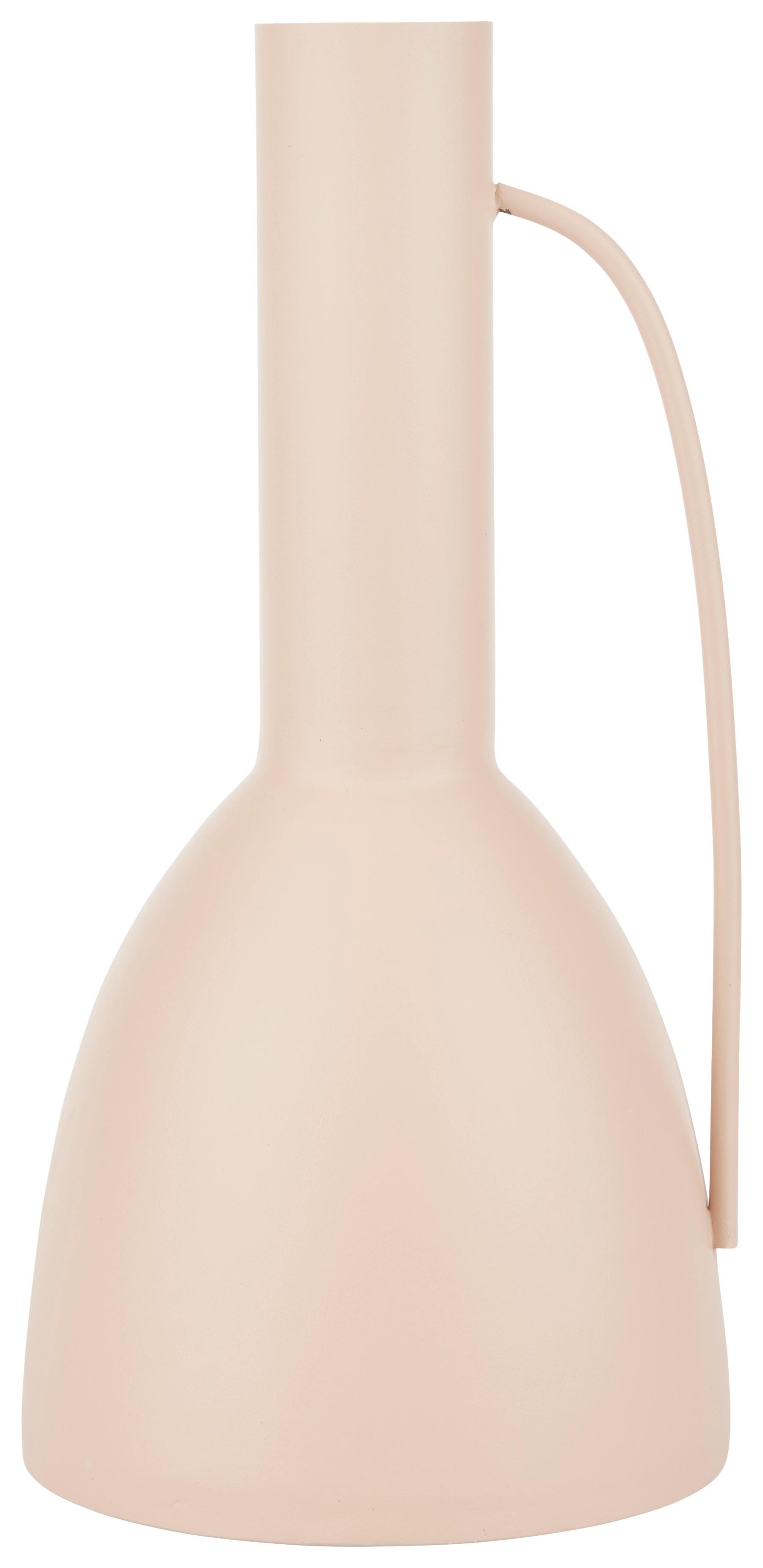 Váza Mirja, V: 30cm - ružová, Konvenčný, kov (15/30cm) - Modern Living