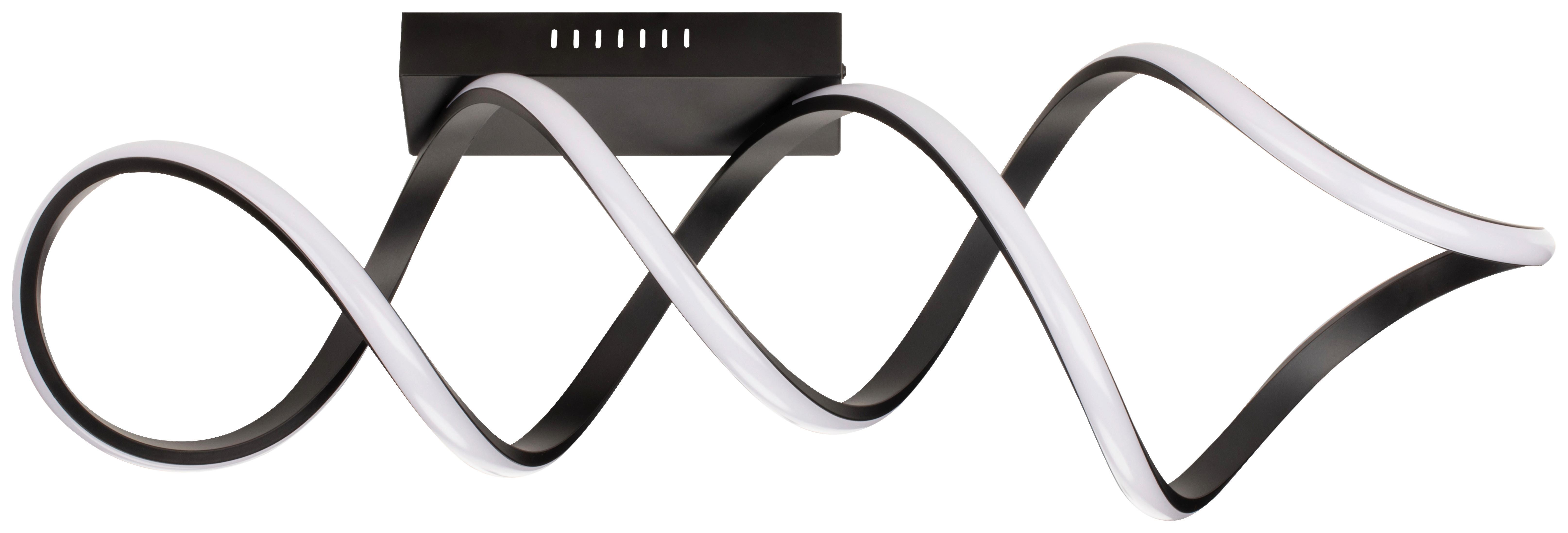 Stropné LED svietidlo čierna max. 30 Watt - čierna, Modern, kov (60/18/23cm) - Modern Living