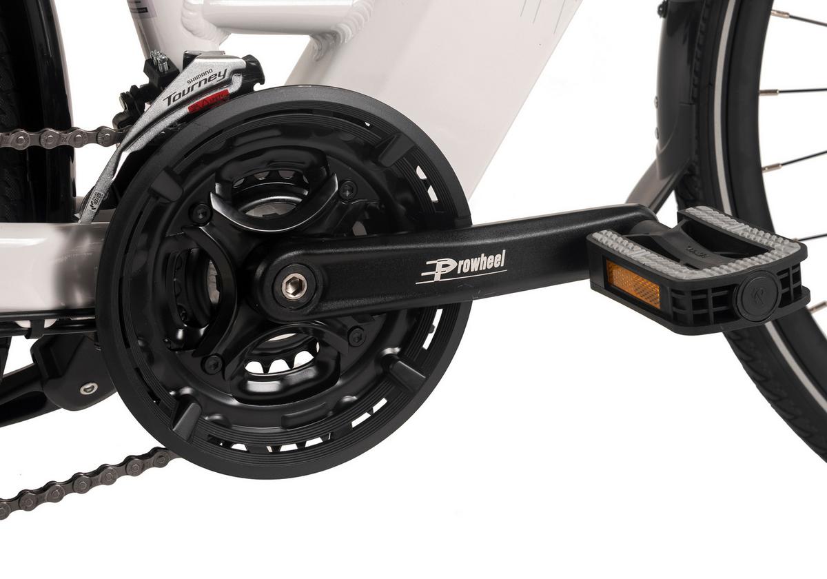 E-trekkingbike Weiß - Weiß, LIFESTYLE, Metall (180/70/100cm)