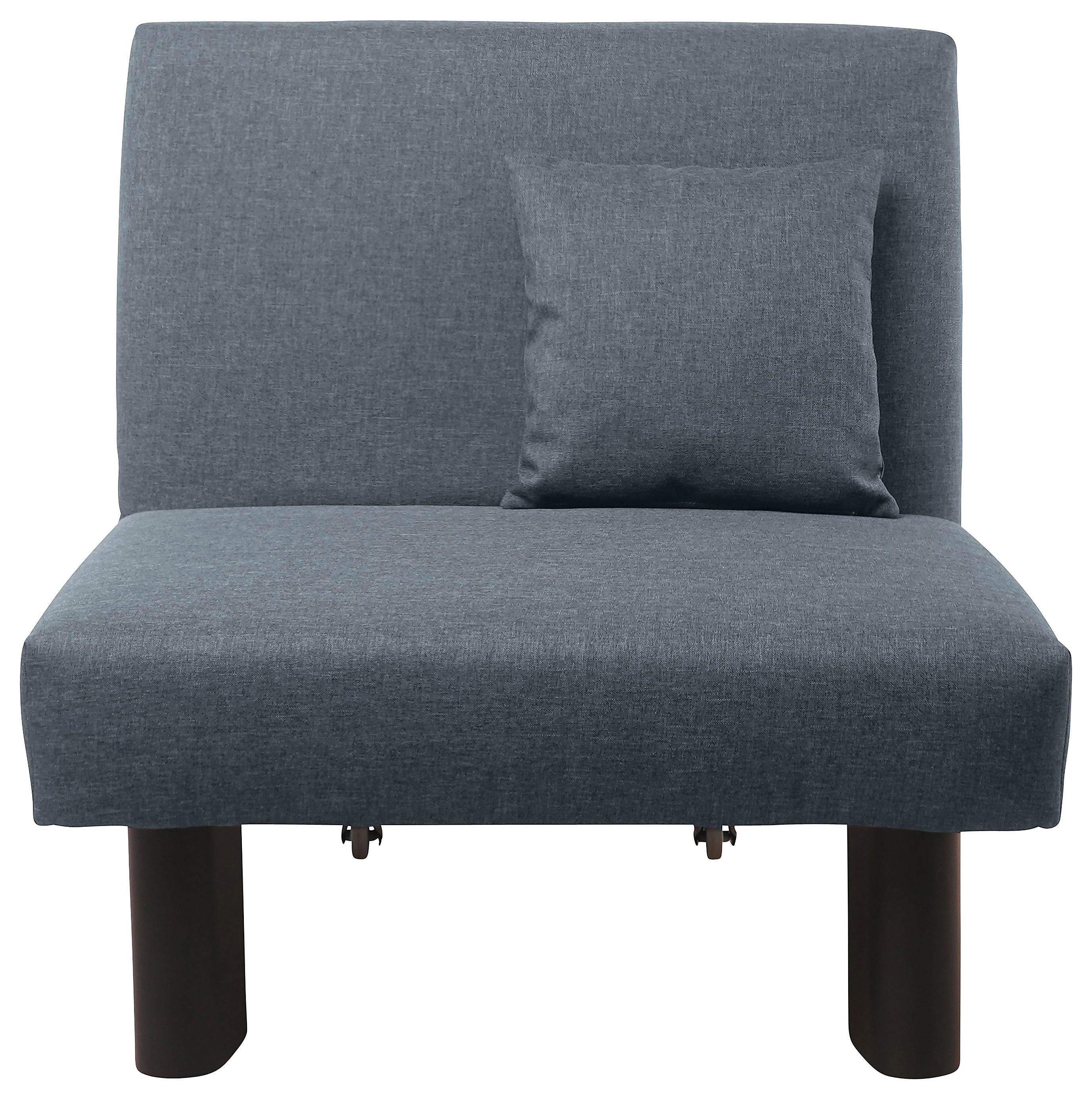 Schlafsessel Columbus Grau Inkl. Zierkissen - Schwarz/Grau, Design, Textil (85/85/100cm) - Max Winzer
