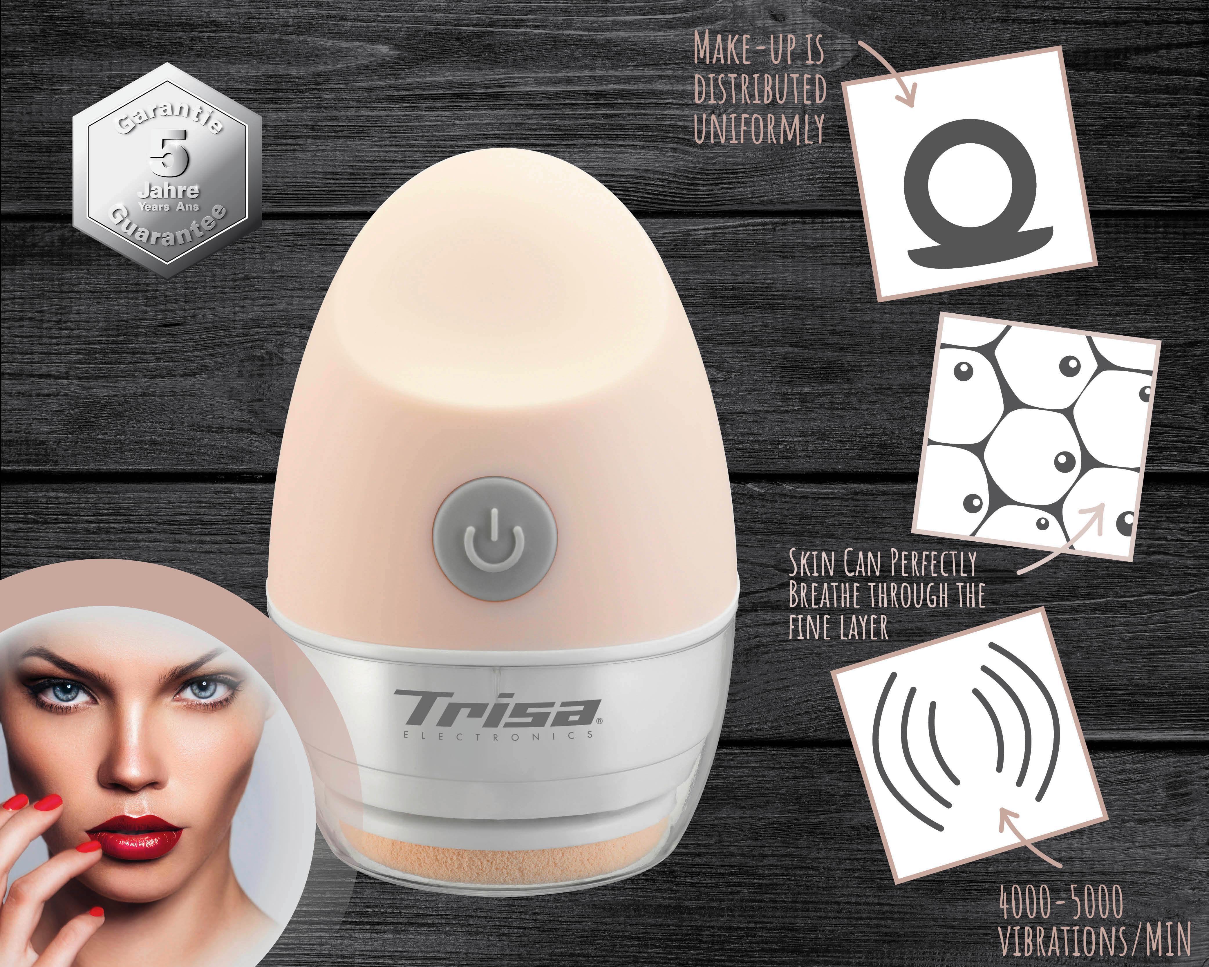 Massagegerät Perfect Make-Up für Gesicht inkl. Schwamm - Hellrosa, MODERN, Kunststoff (5,7/8,5cm)