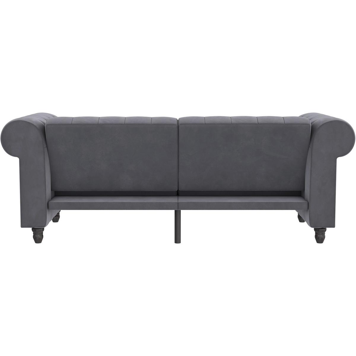 Schlafsofa Firenze Anthrazit, mit Schlaffunktion - Anthrazit/Schwarz, Basics, Textil (236/83/87cm) - Livetastic