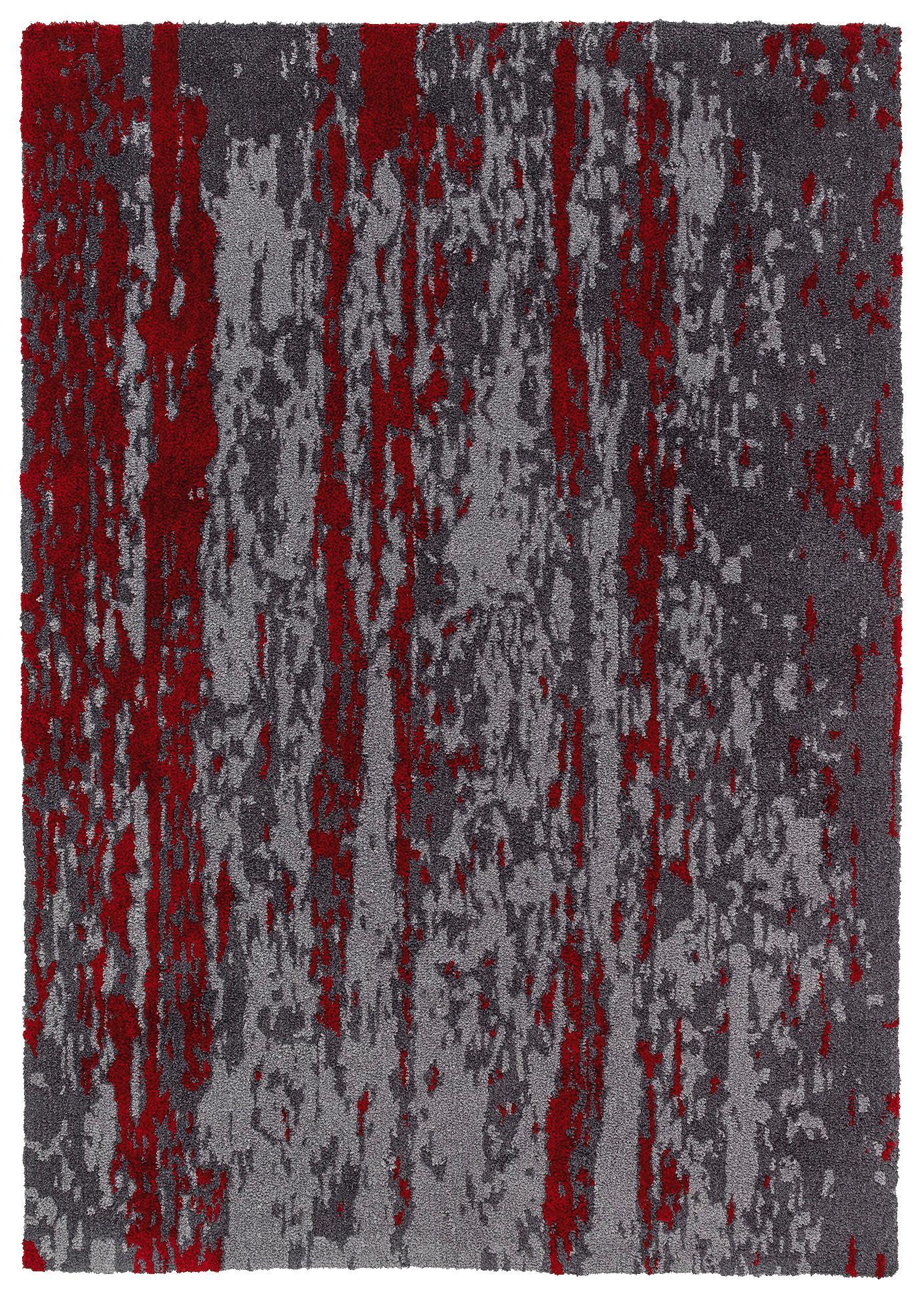 Webteppich Impression D.161 041 - Rot/Grau, MODERN, Textil (120/180cm) - Schöner Wohnen