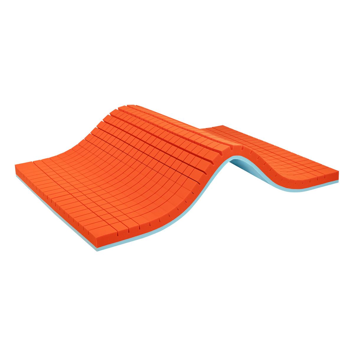 Topper Eazzzy Premium Cube mittelfest 180x200 - Weiß, Basics, Kunststoff (180/200cm) - Genius