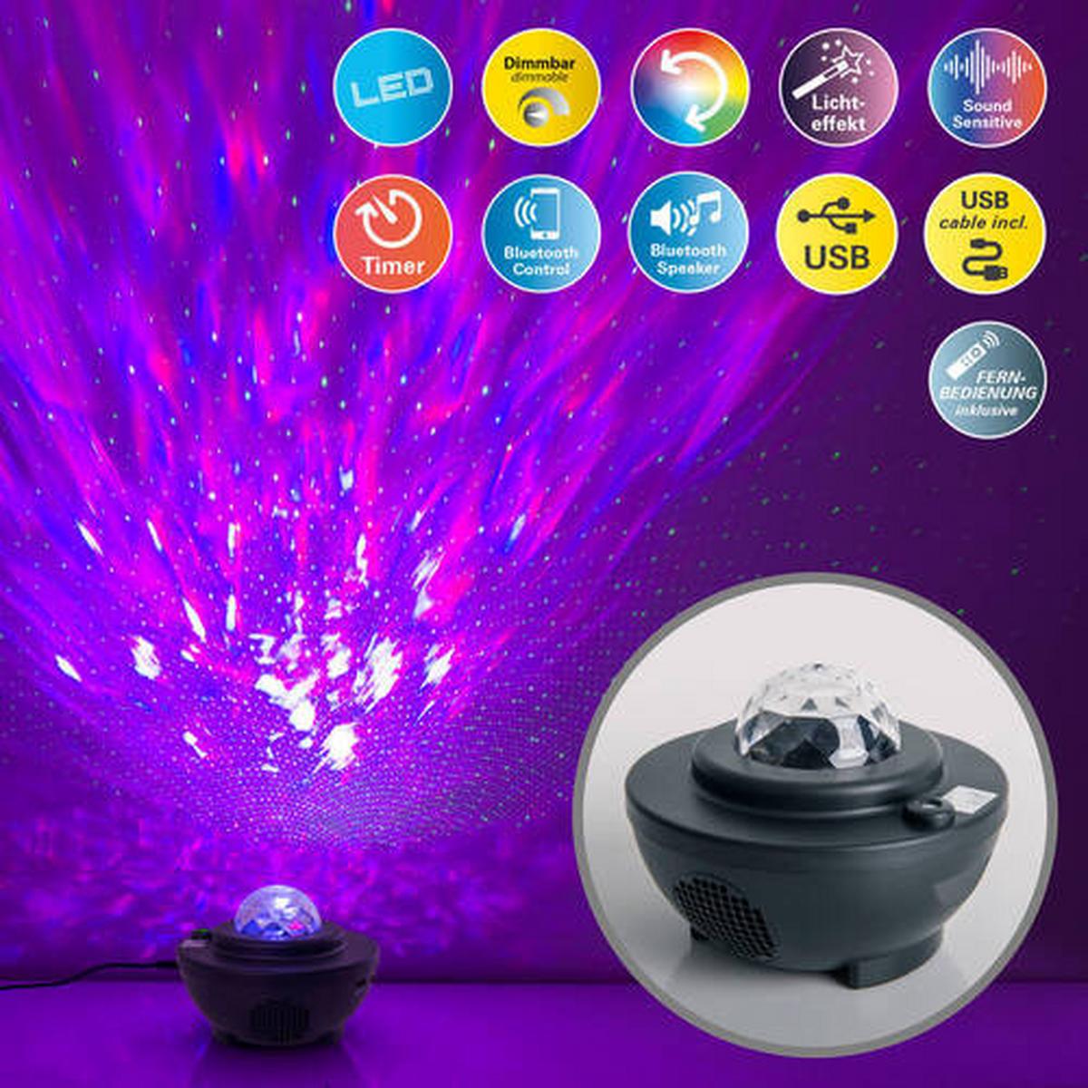 LED-Tischlampe dimmbar Schwarz Bluetooth-Lautsprecher - Schwarz, Basics, Kunststoff (16,2/13cm) - Näve