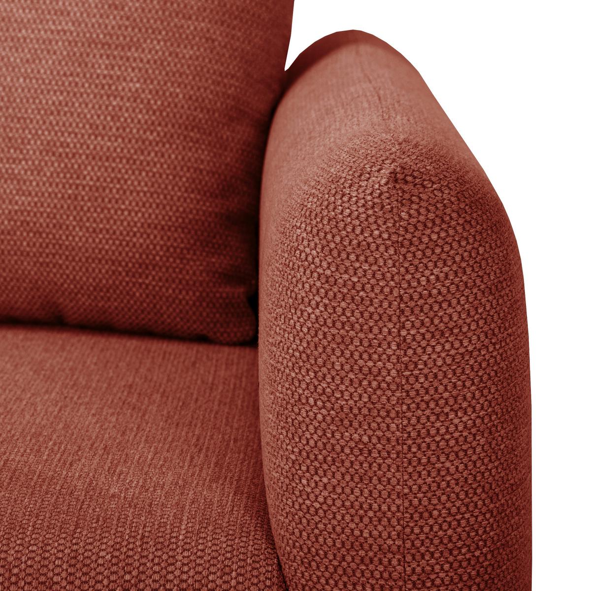 2-sitzer-sofa Aladin Rostfarben - Rostfarben/Schwarz, Basics, Textil (161,5/89/89cm) - P & B