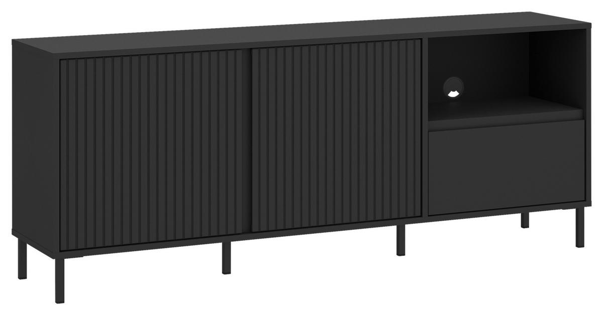 Tv-element Avenale Anthrazit B: 157,8 Cm - Anthrazit/Schwarz, Trend, Holzwerkstoff (157,8/65,4/40cm)