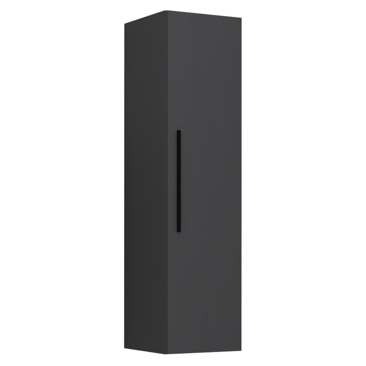 Závesná skrinka Arila š: 30 cm, antracitová - čierna/antracitová, Modern, kov/kompozitné drevo (30/115/30cm) - MID.YOU