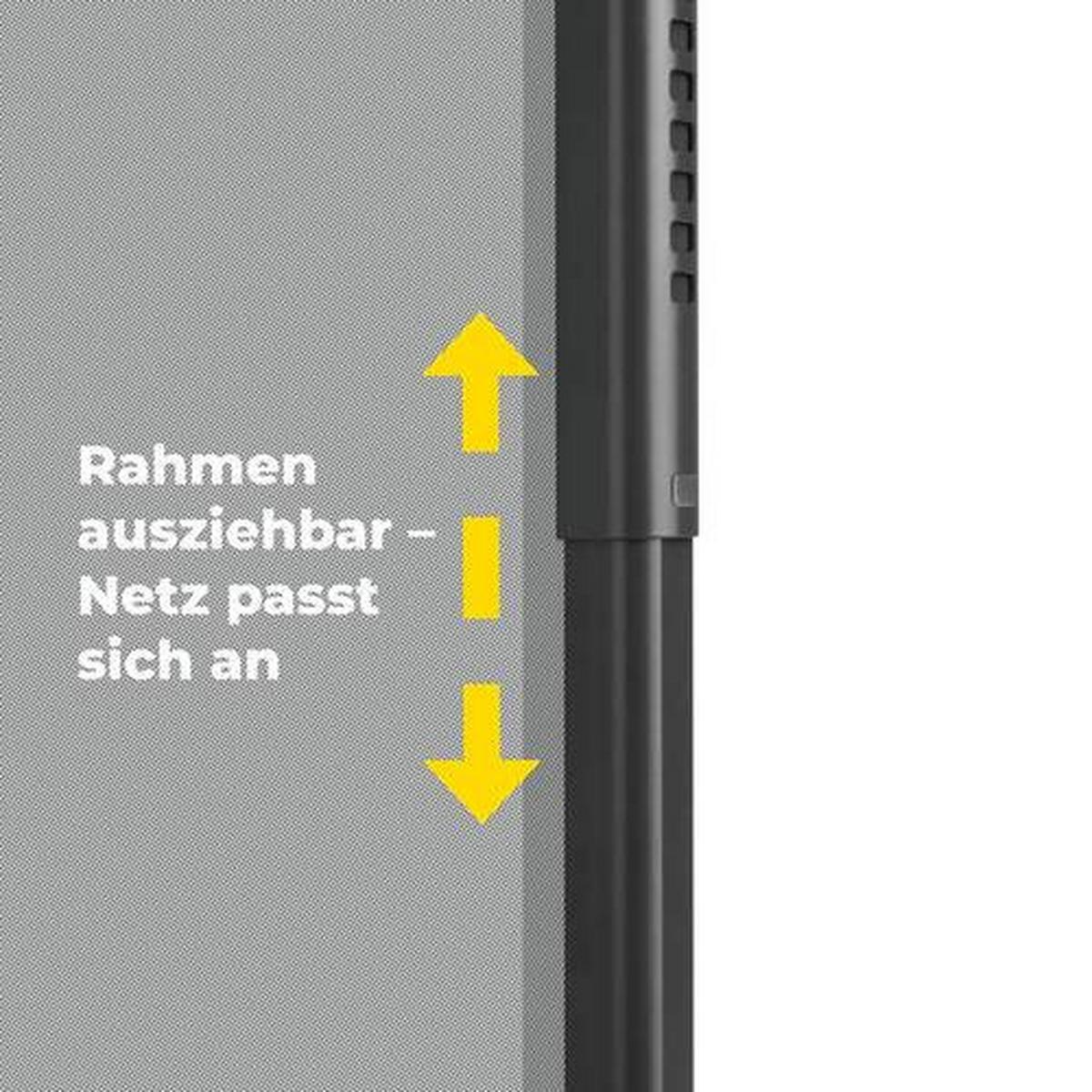 SIEŤKA PROTI HMYZU TELESKOP - antracitová, kov/textil (140/120cm) - Mömax