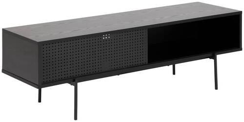 Lowboard Angus - Lomoco - - Schwarz, MODERN, Holzwerkstoff/Metall (140/44,5/40cm) - MID.YOU