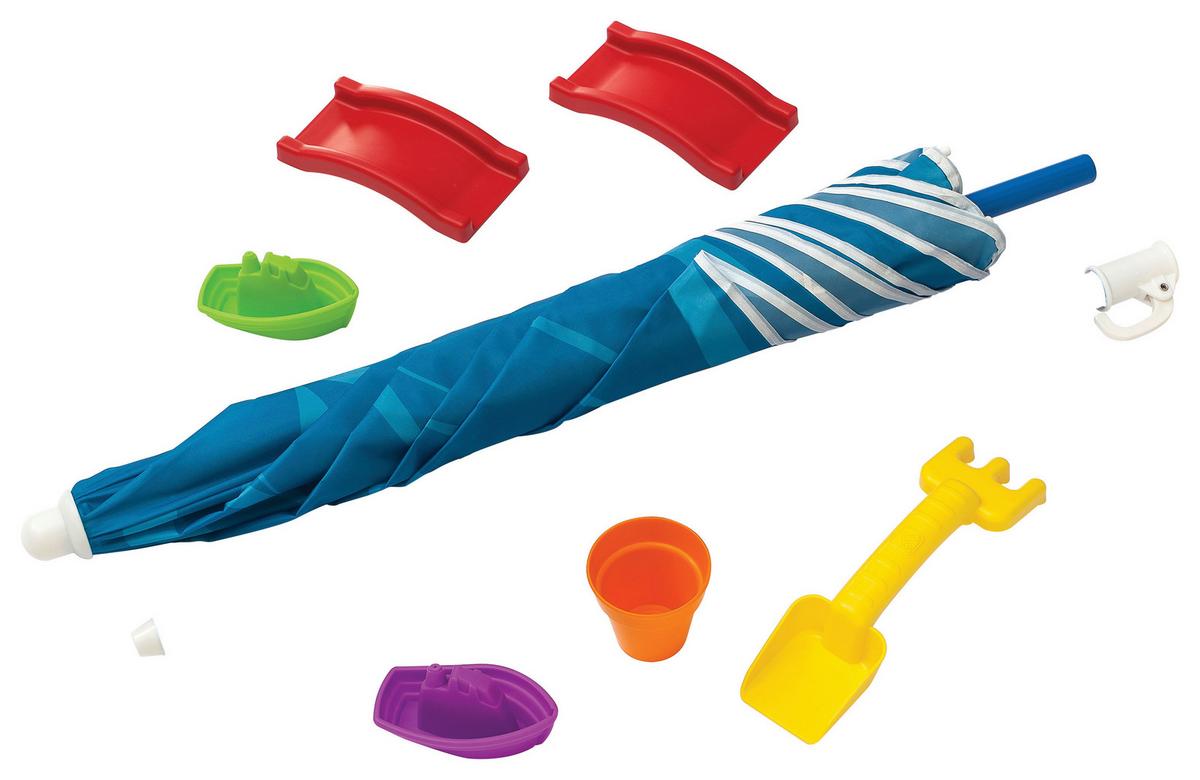 Hrací stolík CASCADING COVE - modrá/zelená, Modern, plast (108/58,5/61cm)