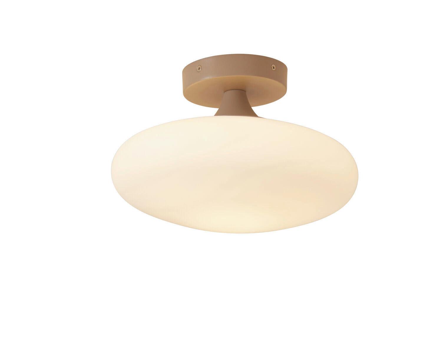 DECKENLEUCHTE SAPPORO/C28/W - Sandfarben/Weiß, Trend, Glas (28,5/18,5cm) - It's about Romi