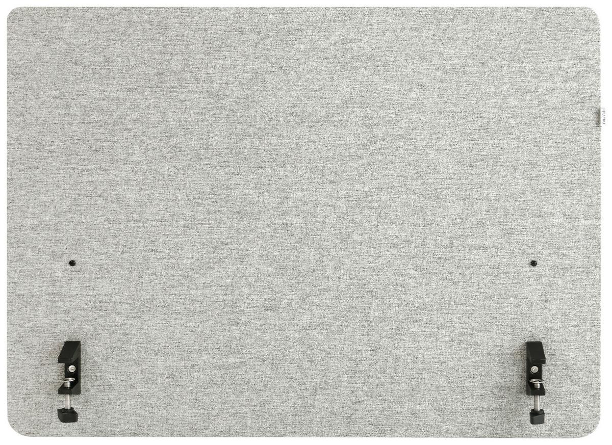 Trennwand Flexmiut D Side - Hellgrau, Basics, Kunststoff/Textil (80/62/2cm) - MID.YOU