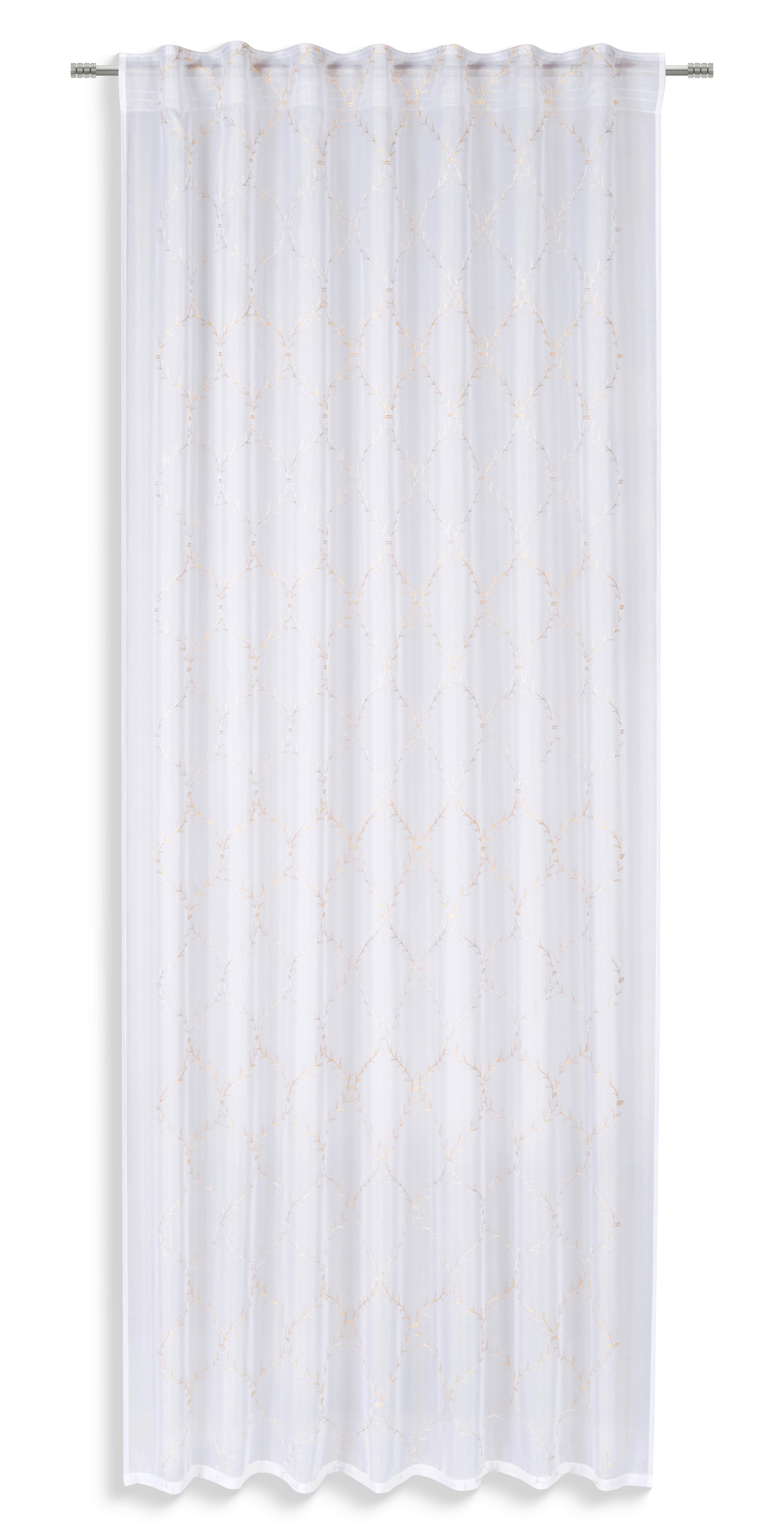 Készfüggöny Beatrix Kb. 140/245cm - fehér, Modern, textil (140/245cm) - Luca Bessoni