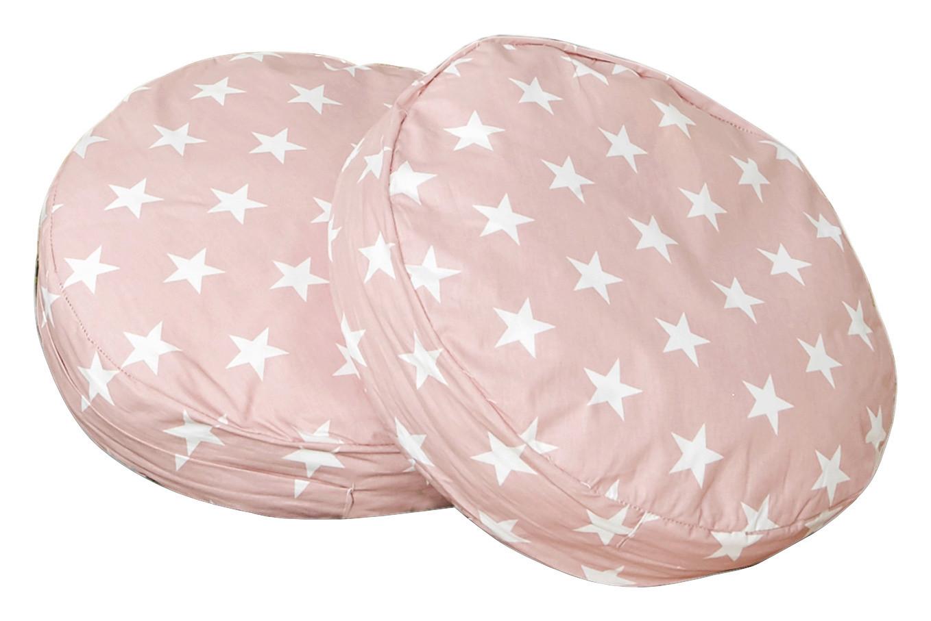 Set dekoračných vankúšov LINO béžový - ružová, Modern, textil (40/40cm) - MID.YOU