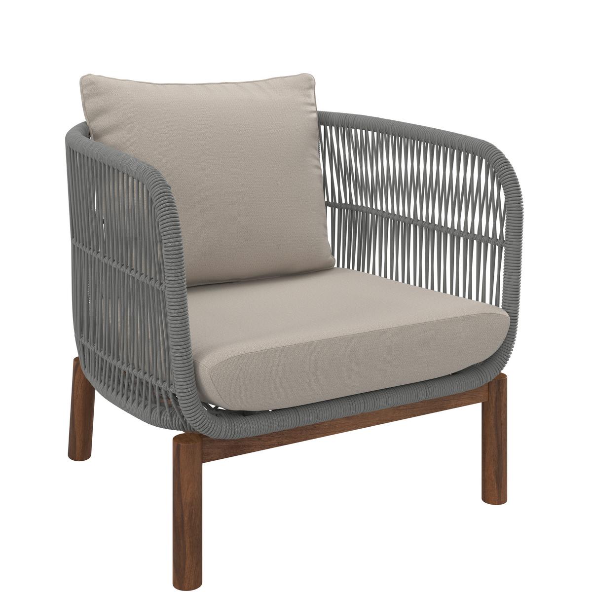 TERASOVÁ SEDACÍ SOUPRAVA MALENE - krémová/přírodní barvy, Moderní, kov/dřevo (168/70,5/80cm) - Bessagi Garden