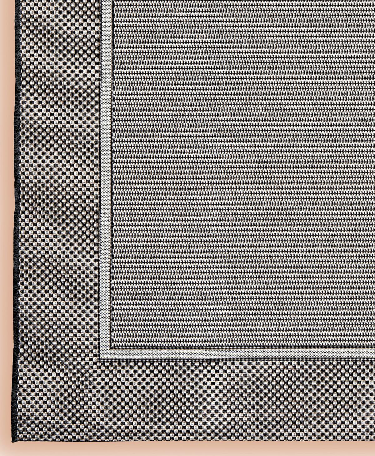 Flachwebteppich Anthrazit / Silber Paul 80x150 cm - Anthrazit, Basics, Textil (80/150cm) - James Wood