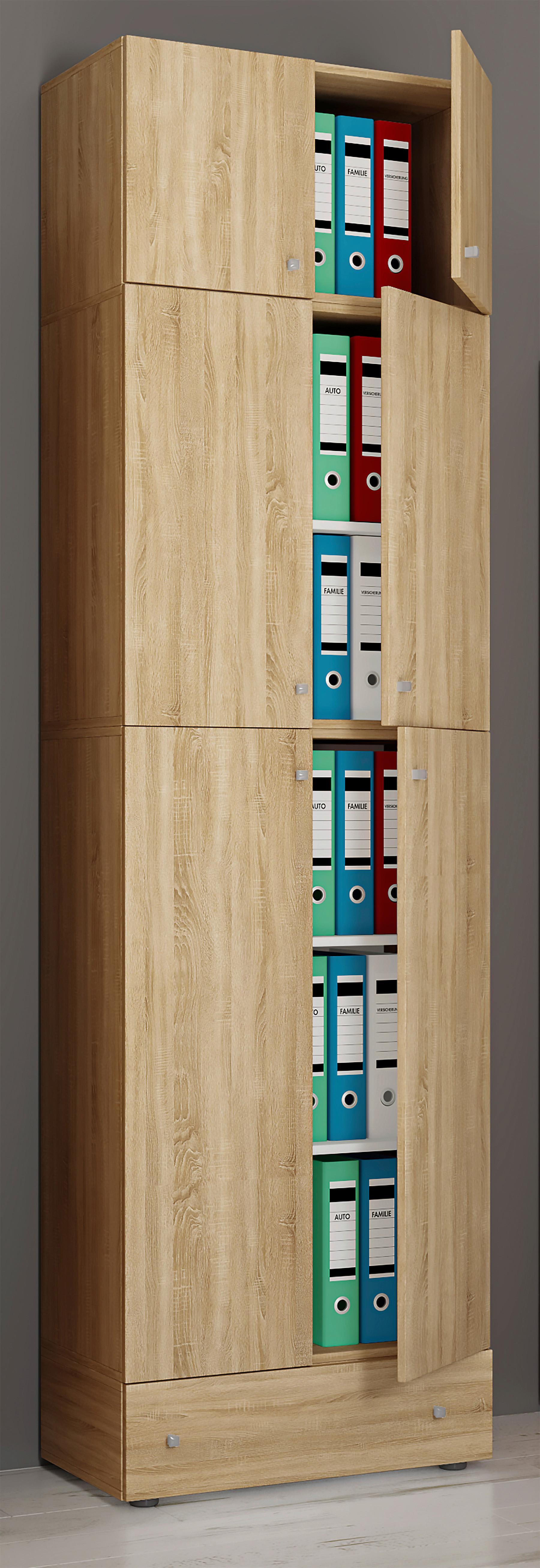 Aktenschrank Lona Eiche Dekor B: 70 cm - Sonoma Eiche, MODERN, Holzwerkstoff (70/240/39cm) - MID.YOU