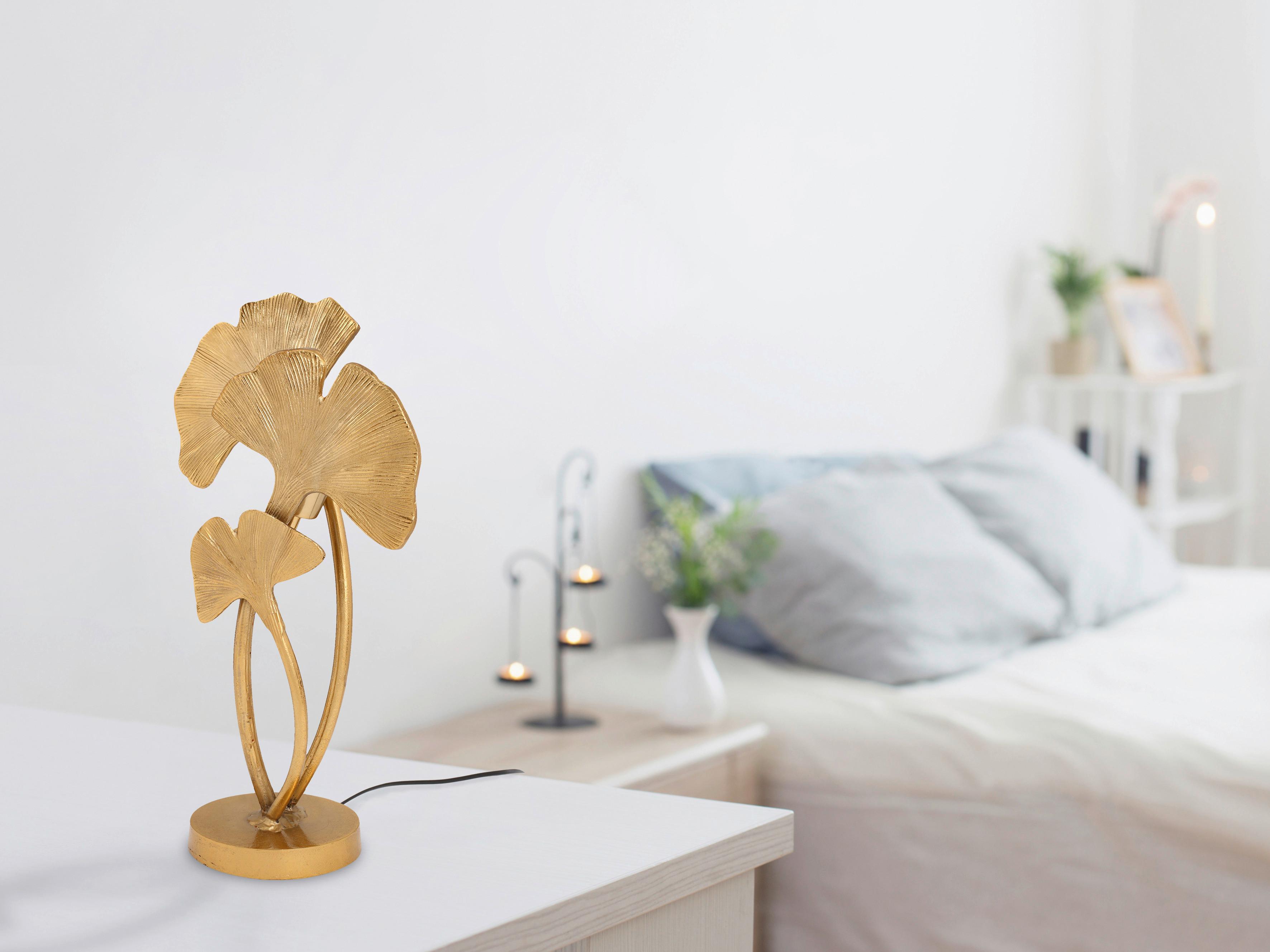 Tischleuchte Bailey 300 Goldfarben B: 16 Cm - Goldfarben, Basics, Metall (24/16/52cm) - Kayoom