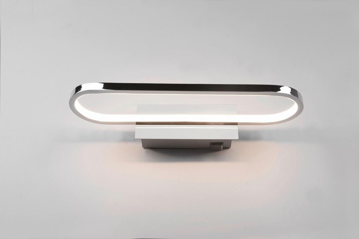 LED-Wandleuchte Gianni, Ip44, 1-Flammig mit Schalter - Chromfarben, Basics, Metall (40/14,8/7,5cm) - Trio Leuchten