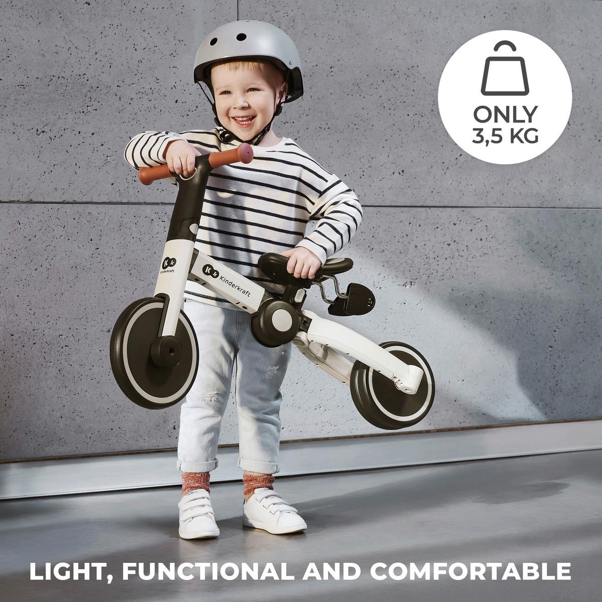 Dreirad 4trike Grau, B/h/t: 69x49x44,5cm - Grau, Basics, Kunststoff/Metall (69/49/44.5cm) - Kinderkraft