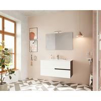 Fürdőszoba Blokk Eva 100cm - diószínű/mokka, Konventionell, faalapú anyag/kerámia (100/51/46cm)