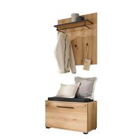 Garderobe Cantara Eichefarben B: 80cm - Eichefarben, MODERN, Holzwerkstoff (80/200/39cm) - MID.YOU