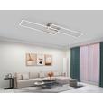 LED-Deckenleuchte Suna - Alufarben/Nickelfarben, MODERN, Kunststoff/Metall (93/22/6,5cm) - Luca Bessoni