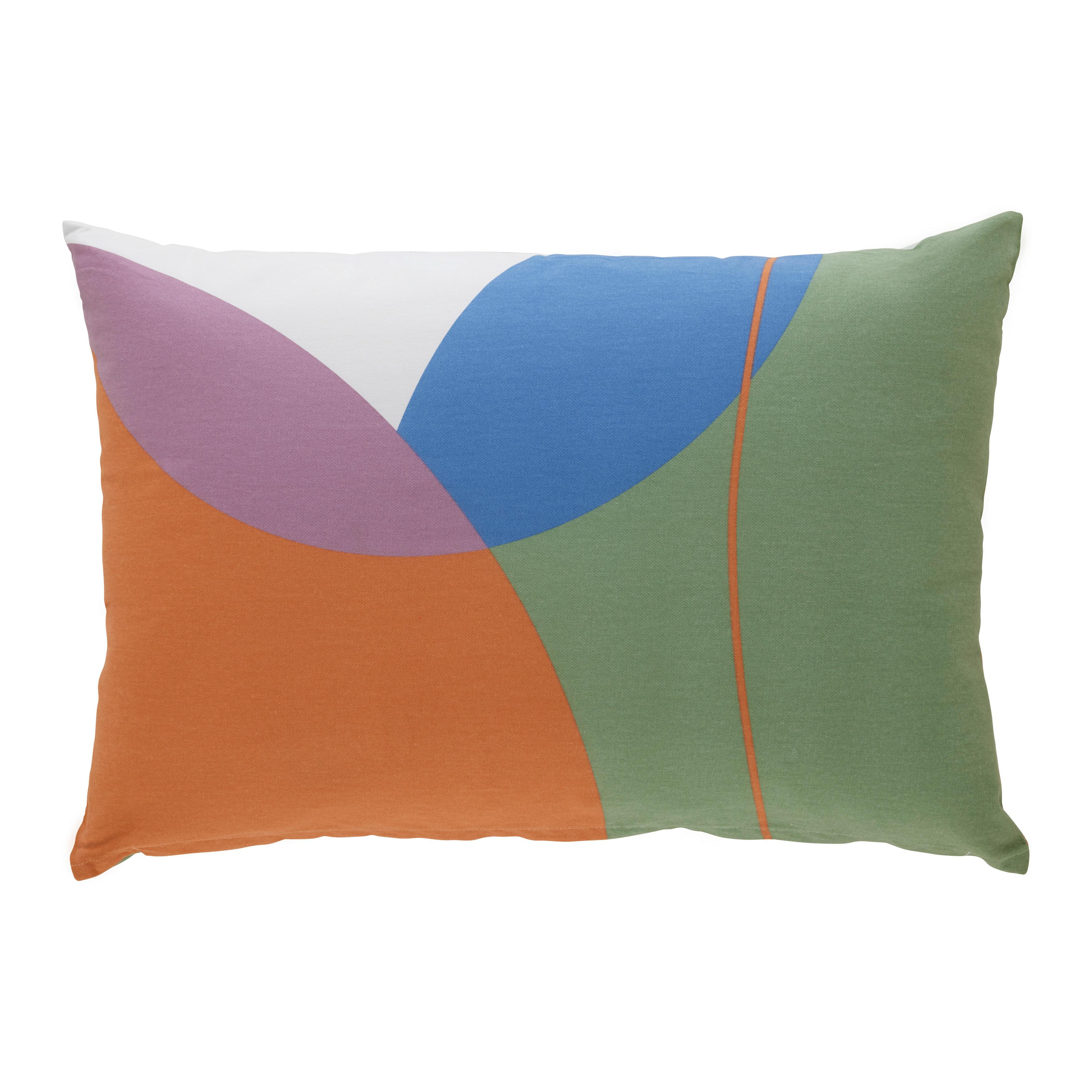 DEKORAČNÍ POLŠTÁŘ POPPY - oranžová/modrá, Konvenční, textil (40/60cm) - Mömax