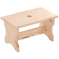 HOCKER UNI 2 - Kieferfarben, MODERN, Holz (40/19/21cm)
