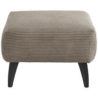 Hocker Colori Graubraun B: 66 cm - Graubraun/Schwarz, MODERN, Holz/Textil (66/44/66cm) - MID.YOU