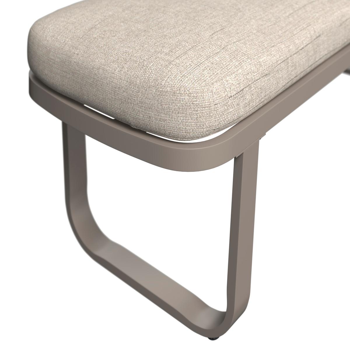 Loungegarnitur Auckland - Beige/Creme, MODERN, Glas/Textil (242/195cm) - Beldano