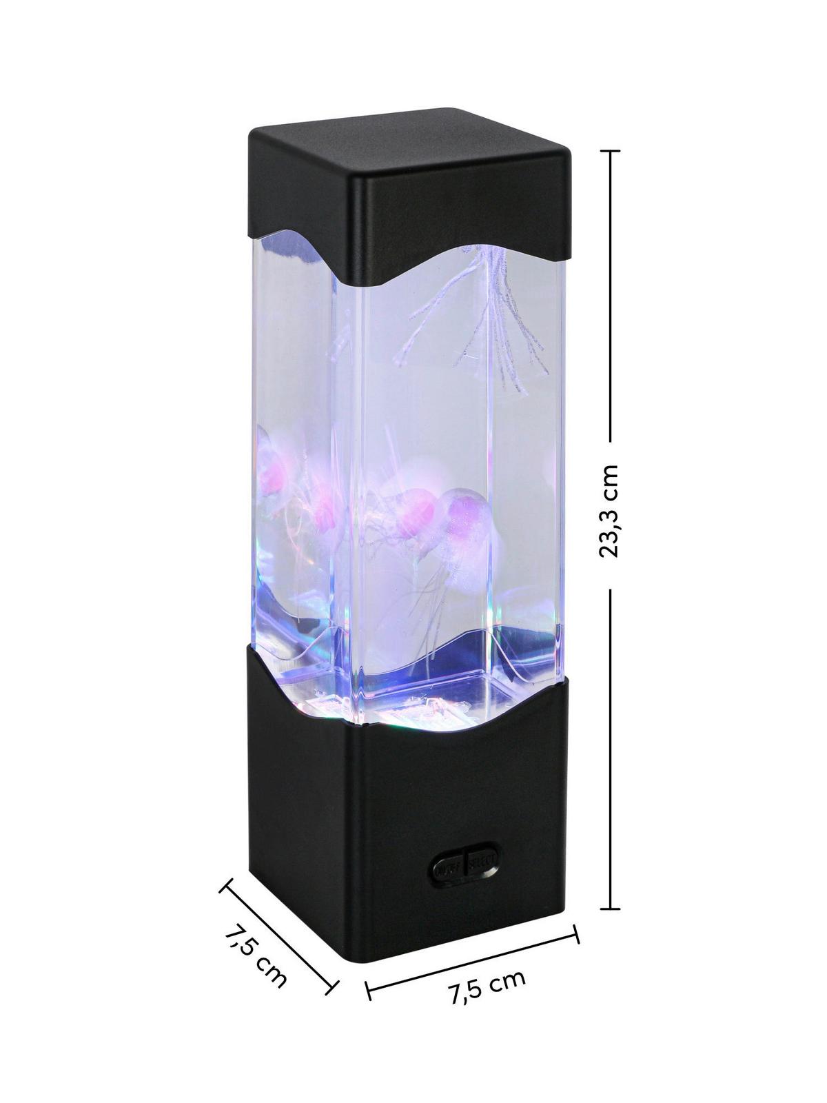 DEKORAČNÉ LED SVIETIDLO QUALI - priehľadné/čierna, Modern, plast (7,5/23,3/7,5cm) - Mömax