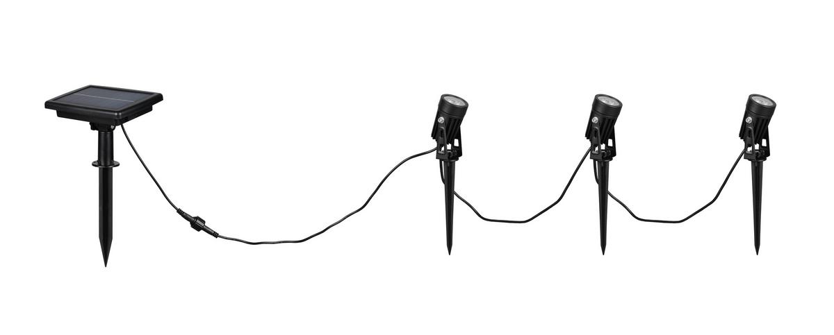 AUßENLEUCHTE 4000K, kaltweiß - Schwarz, Design, Metall (620cm)