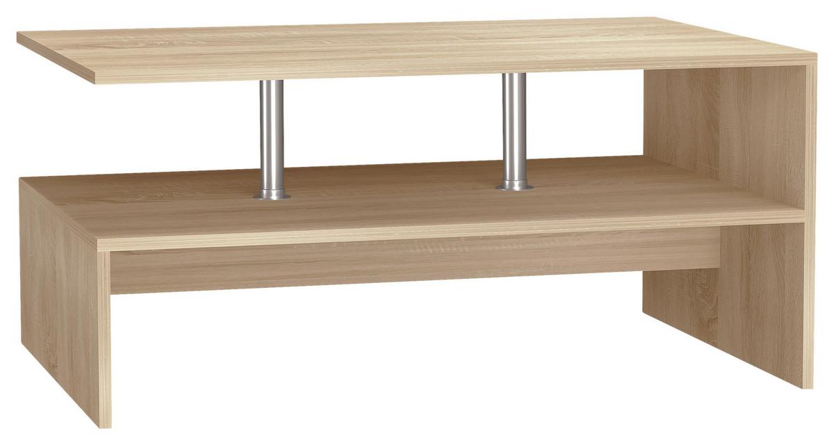Couchtisch Maliso Sonoma Eiche Dekor - Sonoma Eiche, Design, Holzwerkstoff (90/60/42cm) - MID.YOU