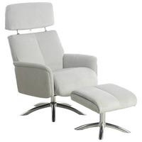 Relaxsesselset Betty - Chromfarben/Grau, MODERN, Textil (72/103.5/88cm) - P & B